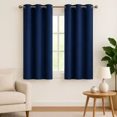 Cortina Oxford Completa Lisa c/ 8 Ilhós 1,70m x 1,45m De Janela – Cores Diversas