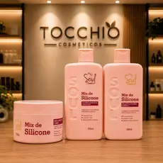 KIT CAPILAR MIX DE SILICONE SOUL 3 itens - SHAMPOO TURBO - CONDICIONADOR TURBO E MÁSCARA CAPILAR
