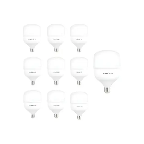 Kit 10 Lâmpadas de Led Alta Potência 50W Bivolt Branco Frio Lumanti