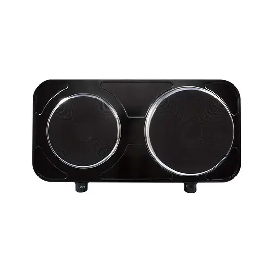 Fogão Eletrico De Mesa Dois Pratos Preto 2500w Agratto Preto 127V