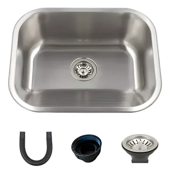 Tanque Lavanderia 55 X 45 Com Válvula Aço Inox