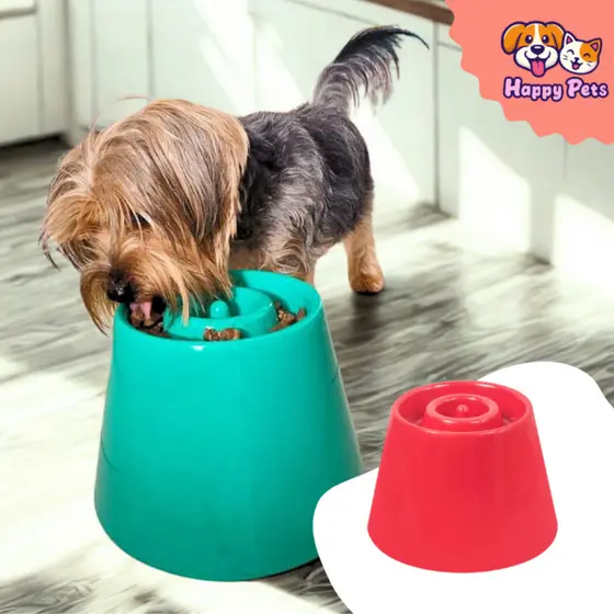 Comedouro Lento E Alto Da Pet Games Dog Eat P Para Cão Cachorro Pequeno Porte