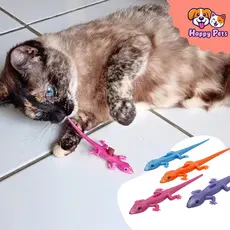 Brinquedo Da Pet Games Com 4 Lagartixas Porta Petiscos Para Caçar De Forma Divertida E Interativa