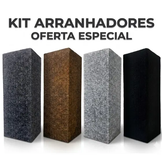 Kit 2un Arranhador De Canto Para Gatos Protetor Canto Sofá Cama Box Proteção Interativo Envio Imediato