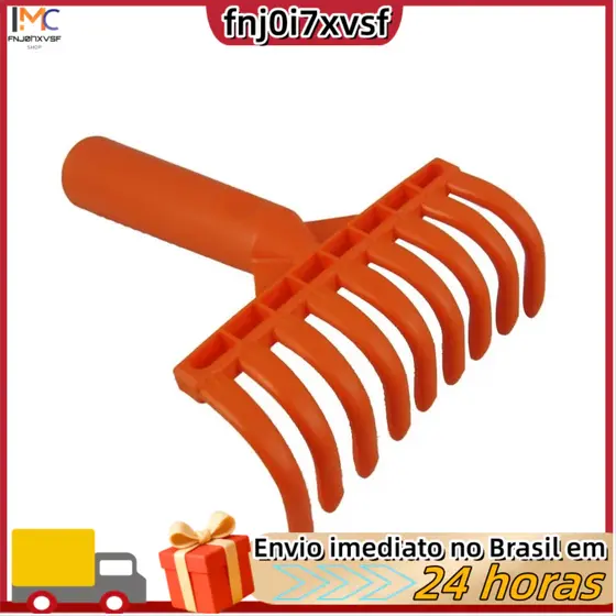Cabeças de ancinho para azeitonas, ancinho multiuso de plástico com 9 dentes,diâmetro interno de 2,5 cm