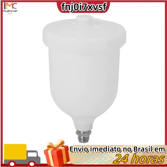 Pote de substituição de copa de spray para Devilbiss GTI/TEKNA Pro Pri FLG, com uma capacidade de 600ML