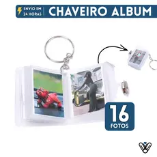 Chaveiro Álbum Personalizado com Fotos Mini Livro de Recordações Presente Criativo