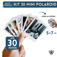 Kit Até 30 Mini Fotos Personalizado Para Capinha De Celular Scrapbook Casal Gravidez Namorados Decoração