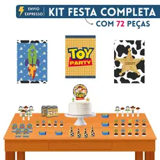 Kit Festa Só um Bolinho Toy Story Completa Com Lembrancinhas Para Festa no Rack Aniversário Woody