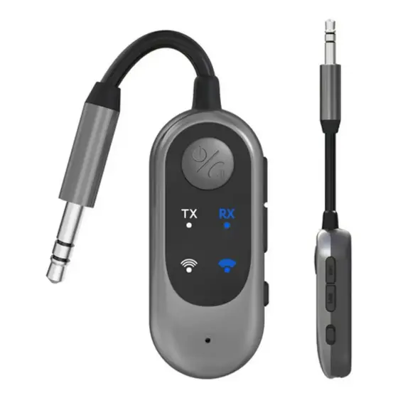 Adaptador Bluetooth 5.3 Áudio 2 Em 1 Transmissor e Receptor Sem Fio