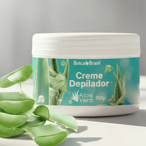 Creme Depilatório Aloe Vera Depilação Botica Brasil Lucy's