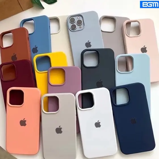 BGM—Capinha Case Silicone Aveludada Para iPhone 15/15 Pro/15 Pro Max Premium