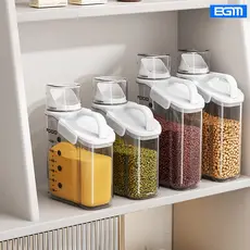 BGM-Pote Hermético com Dispenser 2.0 Litros Isanog Com Bico Dosador e Tampa Medidora,2.0L/1.6L