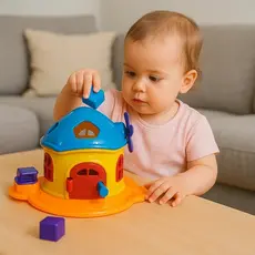 Casinha cogumelo encantado brinquedo encaixar crianca lúdico presente boneca menino menina de achadinhoss