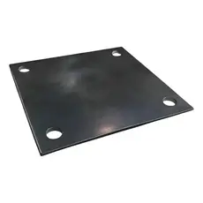 4 Chapa 2mm Aço Carbono sapata furada