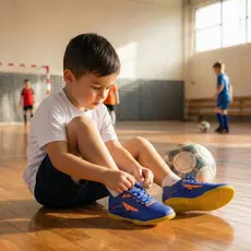 Tênis Infantil Futsal para Quadras Internas Solado Liso Reforçado