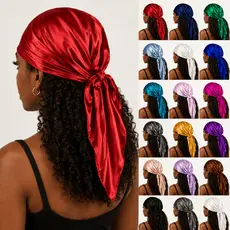 Lenço Lisa Cetim Seda Elegante Primavera 90x90 ou 50x50 Grande | Lenços da Moda para Cabeça e Pescoço | Bandana Cachecol