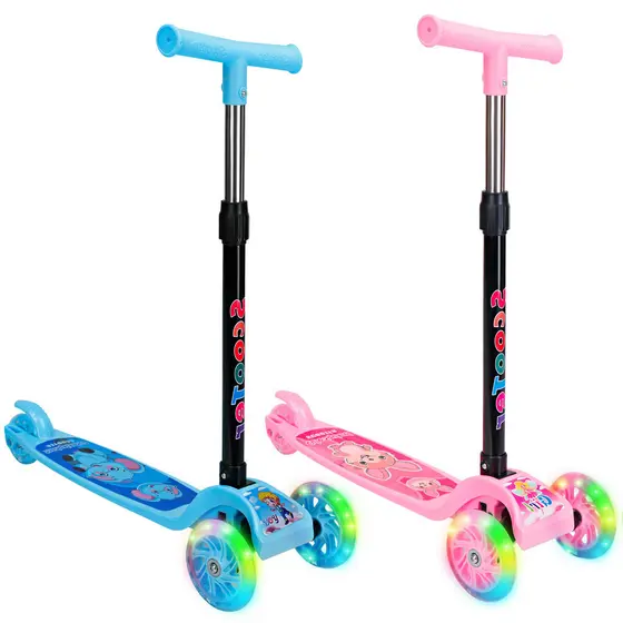 Patinete Infantil 3 Rodas De Led Dobrável Scooter Crianças ELETROX