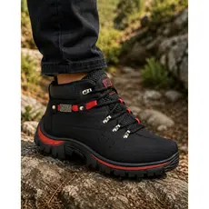 Coturno Masculino Bota Adventure Caterpillar Lona Reforçada Sola Borracha Colada e Costurada Oferta