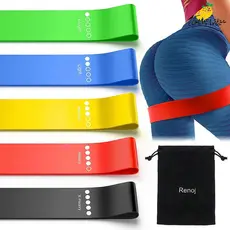 kit 5 Faixas Elástica de Resistência para yoga Pilates Treino Academia- Entrega Rapido