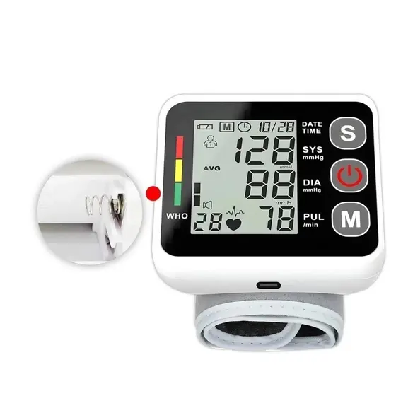 Medidor Pressão Digital De Pulso Com Voz Monitor Inteligente Aparelho De Pressão