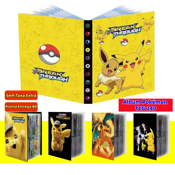 Álbum para Jogo de Cartas TCG – 240 Capas – PVC Premium Colorido