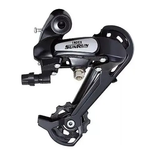 Cambio Traseiro Sunrun 7v Index Preto Cage Longo Bike Mtb Oferta PROMO!