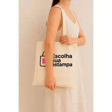 Ecobag Personalizada Escolha Sua Estampa | Bolsa Algodão Cru Ecológica | Presente Criativo l