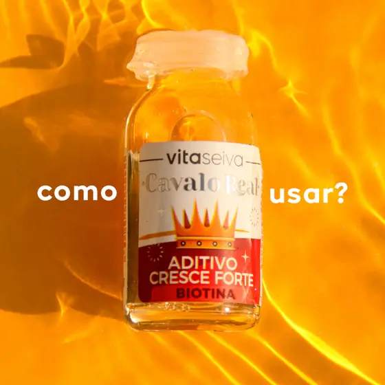 Aditivo Capilar Vita Seiva Cavalo Real Biotina 10ml Cabelo Cresce Forte