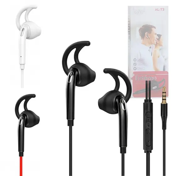 Fone de Ouvido Estéreo com Fio e Controle de Volume Conexão P2 Altomex AL-T3