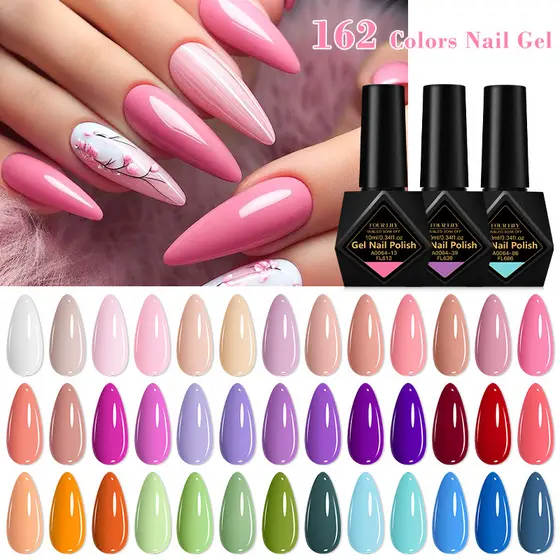 FOUR LILY 1Pc 10ml Gel Unhas Verniz Híbrido Cor UV Suprimentos Para Profissionais