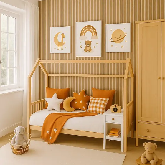 KIT 5 Até 250 Painel Ripado Placas Decorativo Madeira MDF 45x10 Dupla Face Sala Quarto Penteadeira