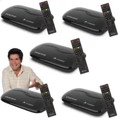 Kit 5 Receptor Digital Vivensis Vx10 Tv Hd Sat Regionalizado