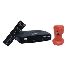 Receptor Sat Hd Bs9900s -bedin Sat + Lnbf Ku Universal Preto