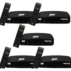 Kit 5 Receptor Digital Banda Ku Full Hd Bs9900 Bedin Sat Preto 5v Regionalizado