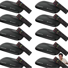 Kit 10 Receptor Digital Vx10 Tv Sat Hd Ku 5g - Vivensis Preto 127/220v Regionalizado