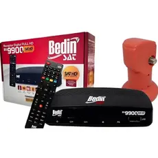 Receptor Sat Hd Bs9900s - Bedin Sat + Lnbf Ku Universal Preto Bivolt