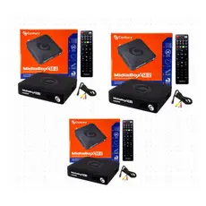 Kit 3 Receptores Century Midiabox Se-2 Full Hd