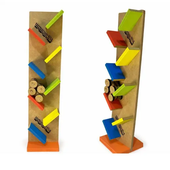 Brinquedo Pedagógico Infantil Rampa Maluca Acompanha Carrinho