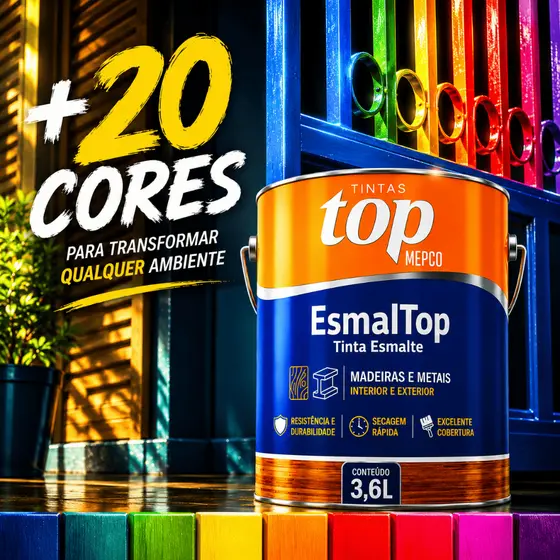Esmalte Mepco 3,6L Profissional Alta Durabilidade para Portões