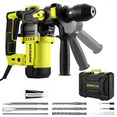 DESOON Martelete Rompedor Perfurador Demolidor  Profissional Elétrico Martelo SDS Plus 1500W 220V 4.5J Rotativo 3 Funçõe