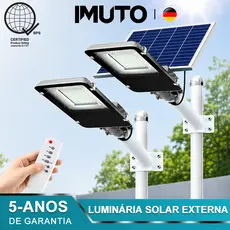 10000W Luminária Solar Externa De Rua Com Placa Solar Controle Remoto À Prova D’Água Para Jardim Garagem Quintal