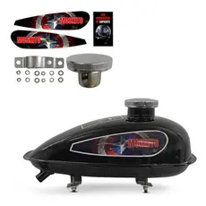 Tanque Gasolina Bicicleta Bike Motorizada Moskito 1,8l+tampa E Adesivo Completo