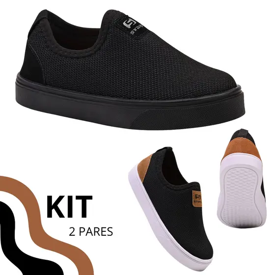 Kit Tênis Infantil Menino Confortável Macio