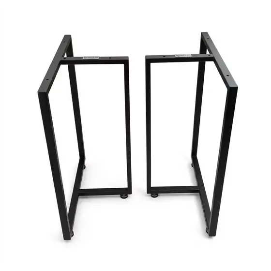 2 Pés Base de Mesa Industrial Aço Metal