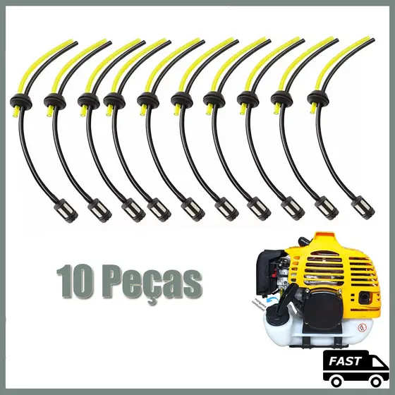 10PCS Kit Mangueira + Filtro Combustível Roçadeira 26-43cc Todas