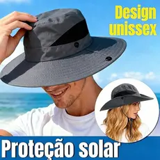 Chapéu de sol unissex de aba larga, adequado para pesca, praia e ocasiões