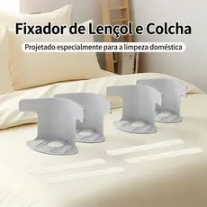 Kit 4 peças prendedor invisível antiderrapante para lençol, para colchões de todos os tamanhos