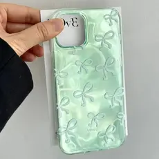 Capinha De Arco Verde Para IPhone 13 11 12 14 15 16 17 Air Pro Max Normal Capa De Silicone Caso De Telefone Presente