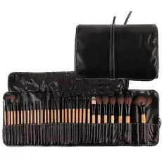 Kit 32 Peças Conjunto De Pincéis De Maquiagem Para Pó Sombra Delineador Lábios com estojo-GUI ANA